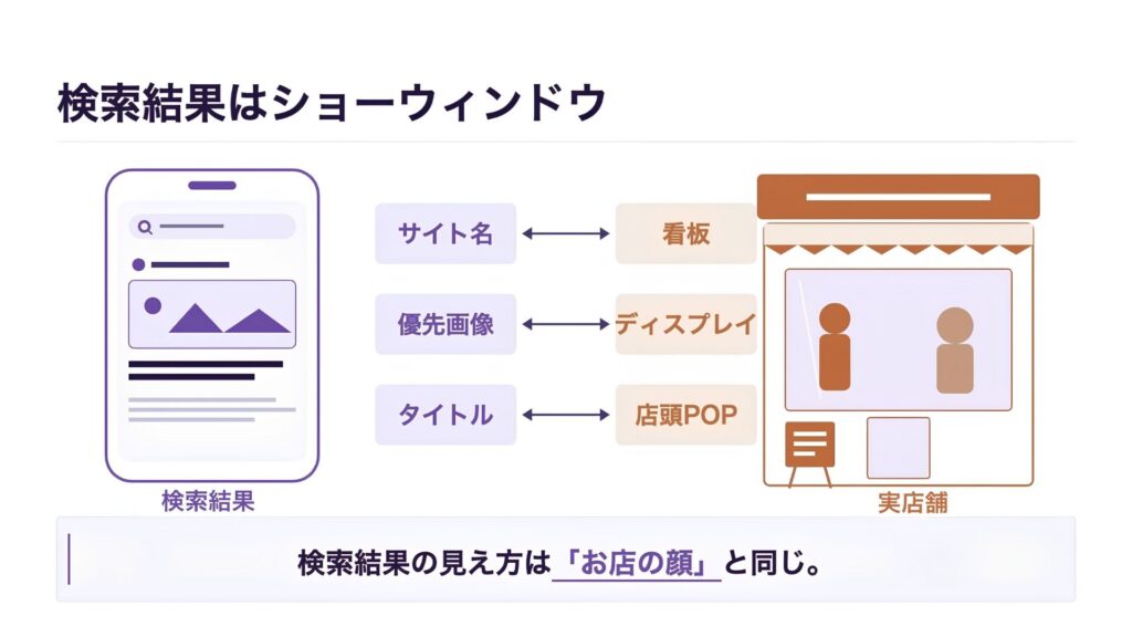 検索結果はショーウィンドウ